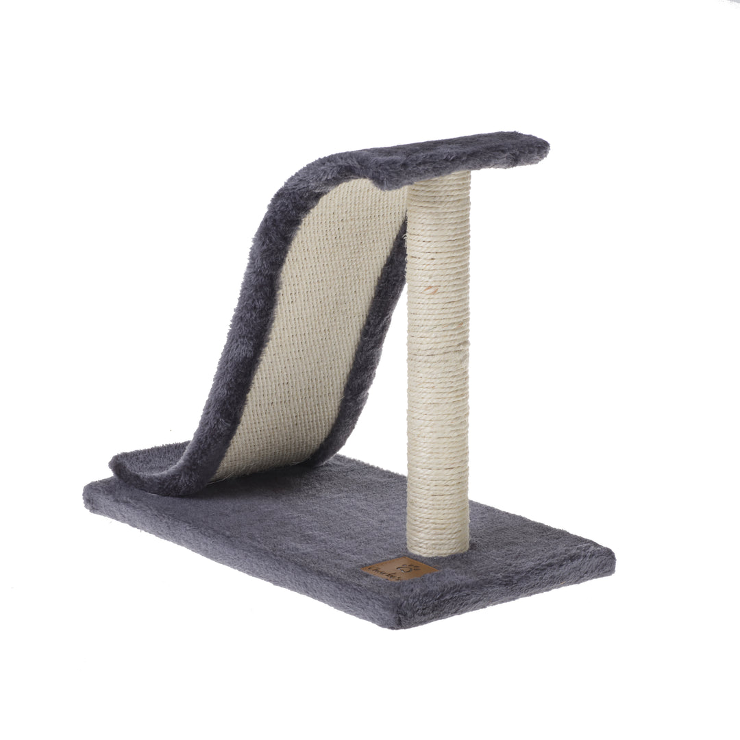 Slidey Cat Tree Scratcher with Sisal and Carpet  - Grey Charlie's Pet Products