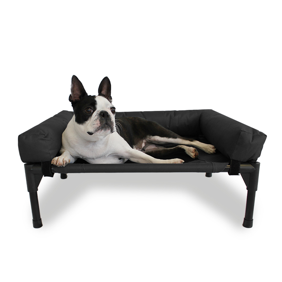 Trampoline Bolster Sofa Pet Bed Black Charlie's Pet Products