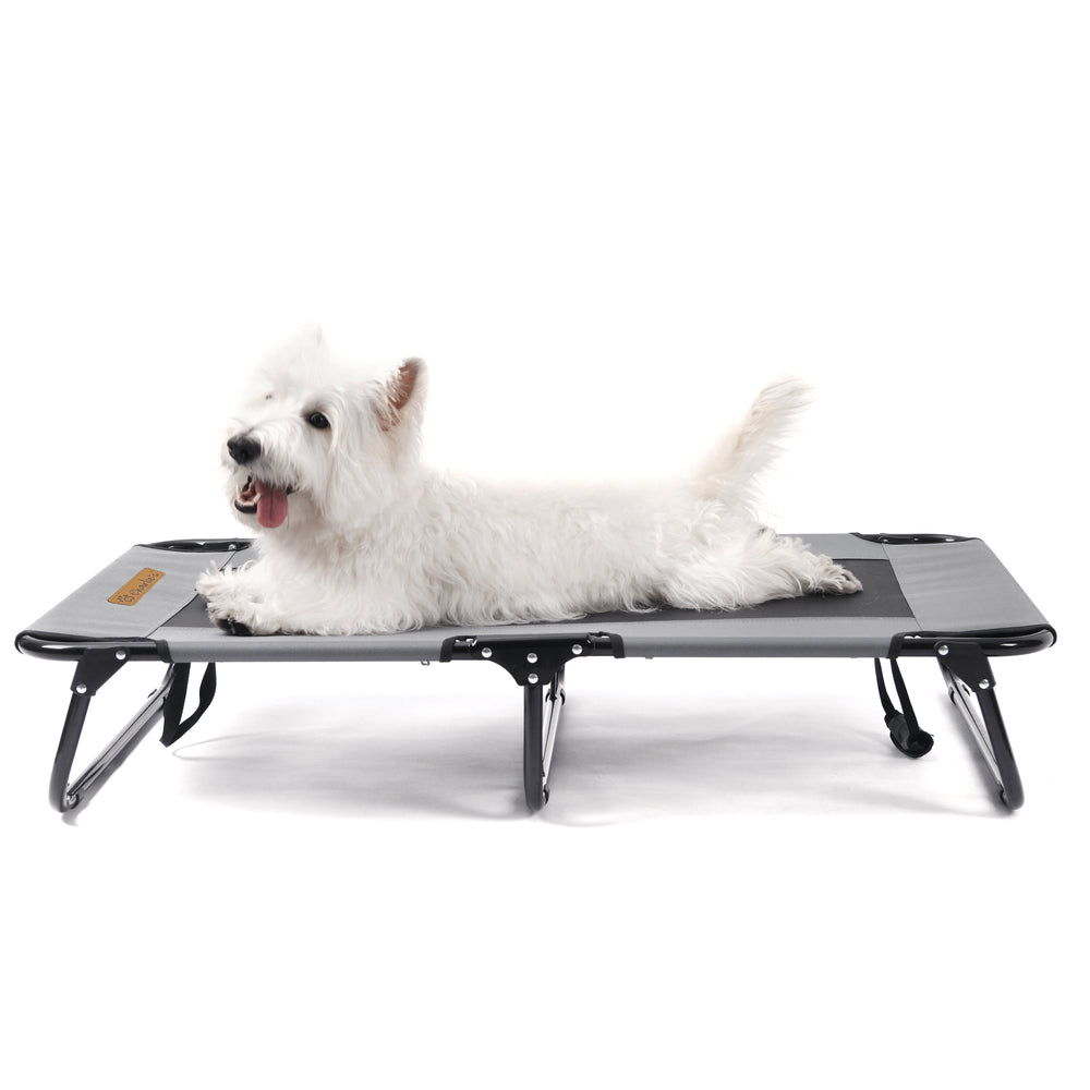 Adventure Foldable Travel Pet Cot Grey Charlie's Pet Products