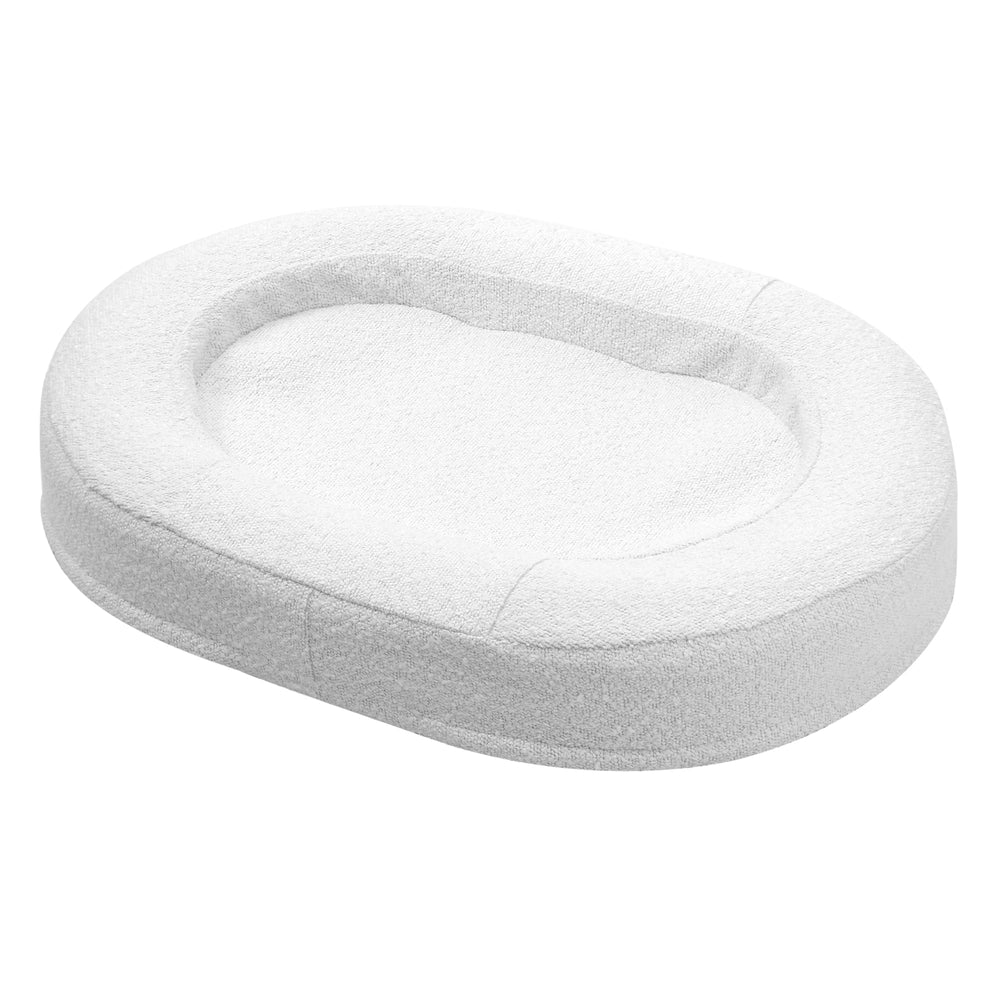 Marlo Orthopedic Bolster Boucle Dog Bed White Charlie's Pet Products