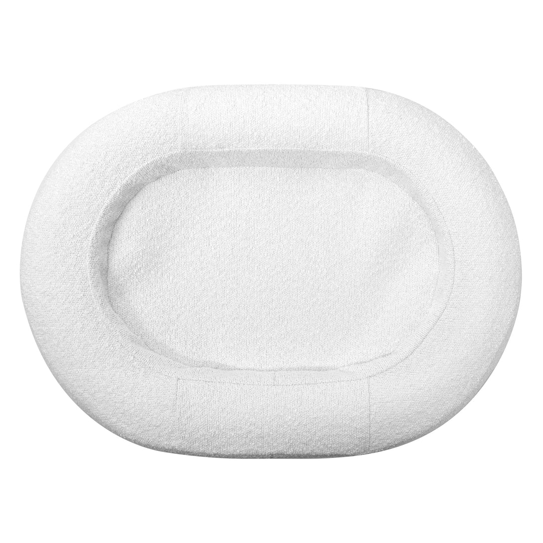 Marlo Orthopedic Bolster Boucle Dog Bed White Charlie's Pet Products