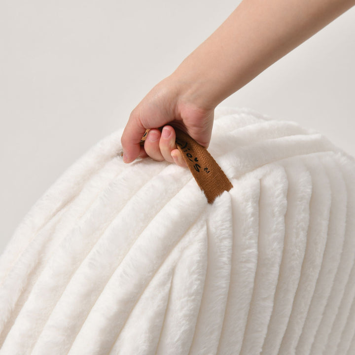 Cloud Crushed Foam Dog Bed Cream Charlie's Pet Products