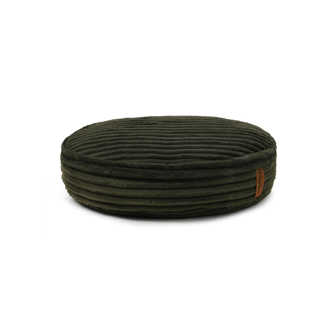 Cloud Crushed Foam Dog Bed Olive Charlie's Pet Products