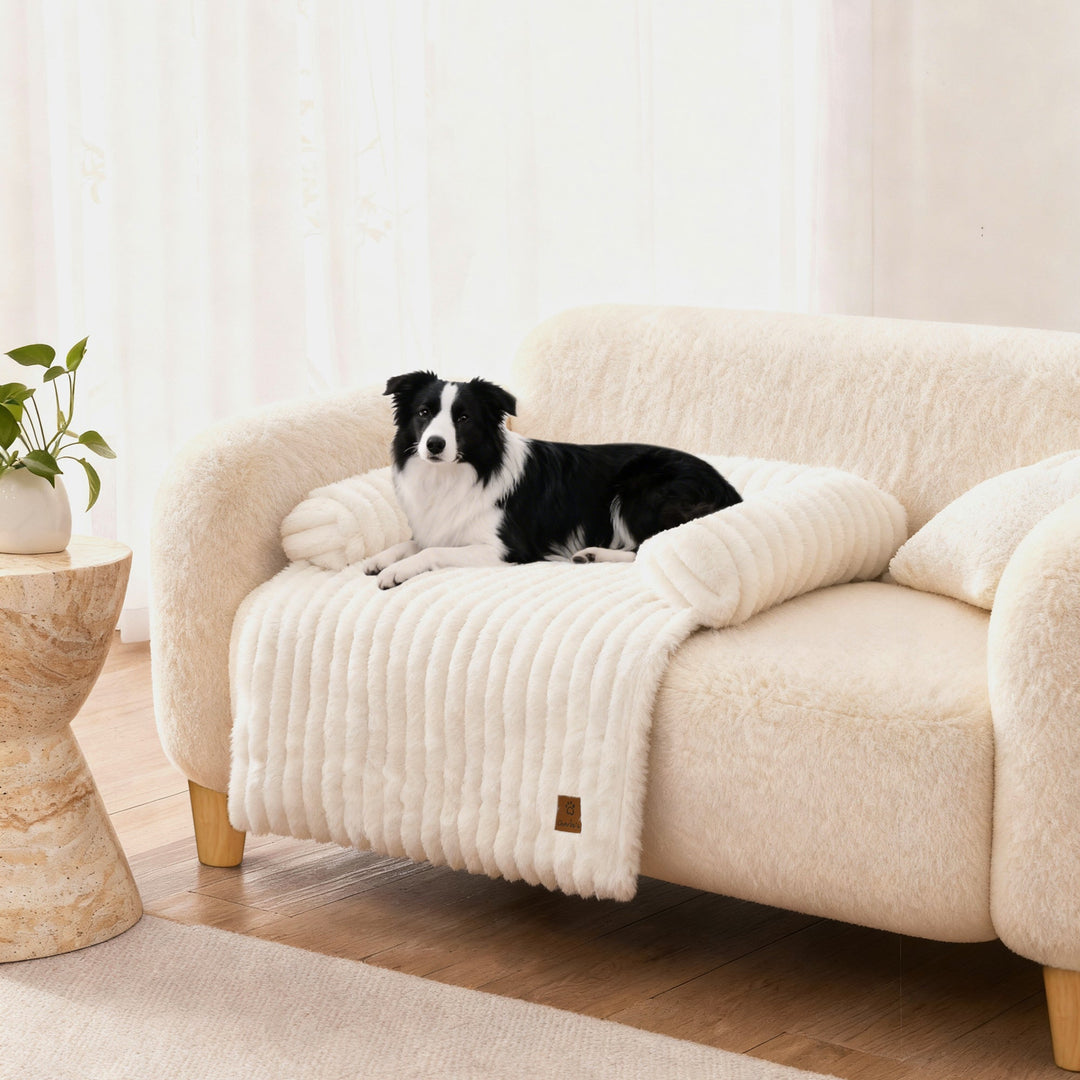 Cloud Bolster Sofa Protector Dog Bed Cream Charlie's Pet Products