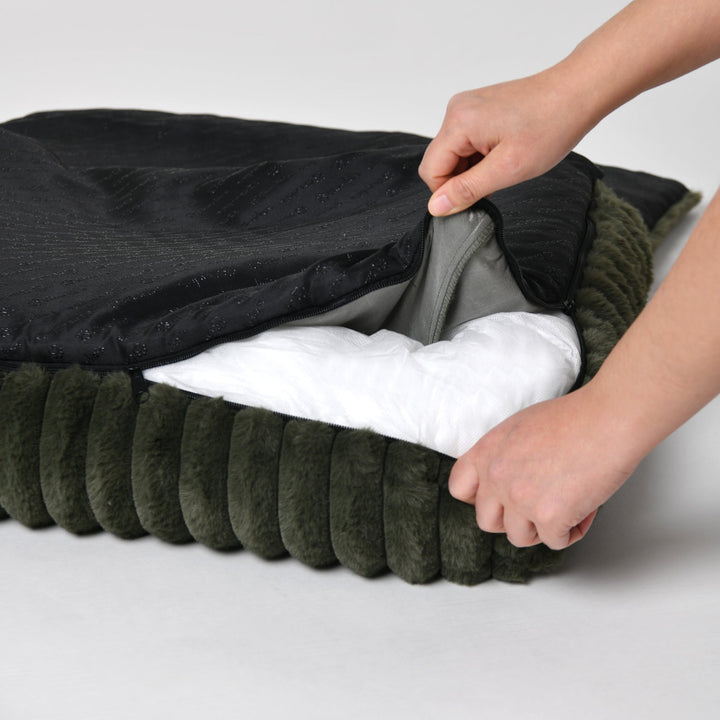 Cloud Bolster Sofa Protector Dog Bed Olive Charlie's Pet Products