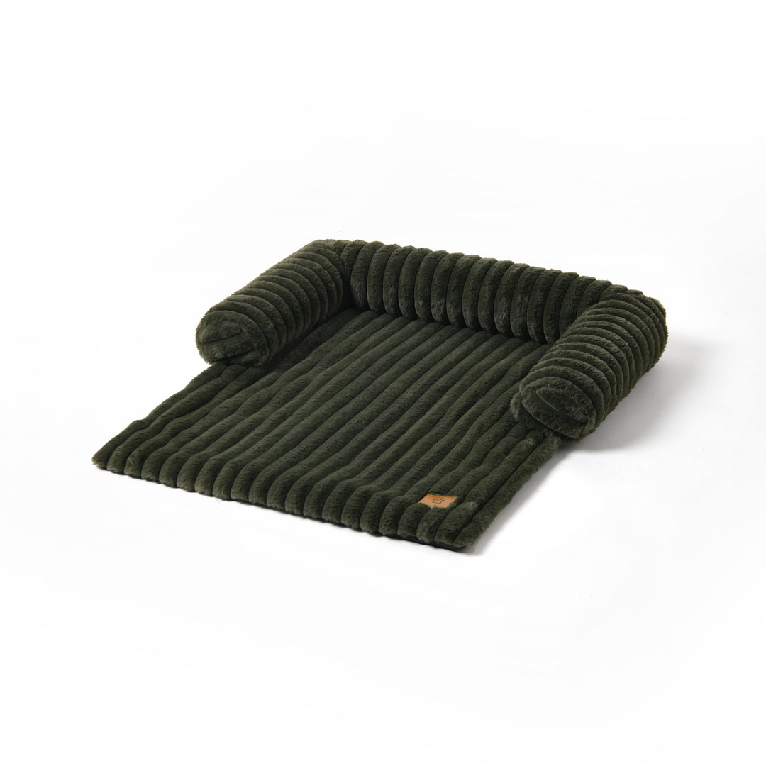 Cloud Bolster Sofa Protector Dog Bed Olive Charlie's Pet Products