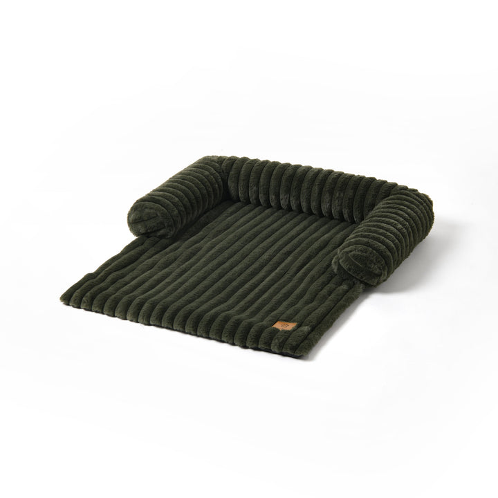 Cloud Bolster Sofa Protector Dog Bed Olive Charlie's Pet Products