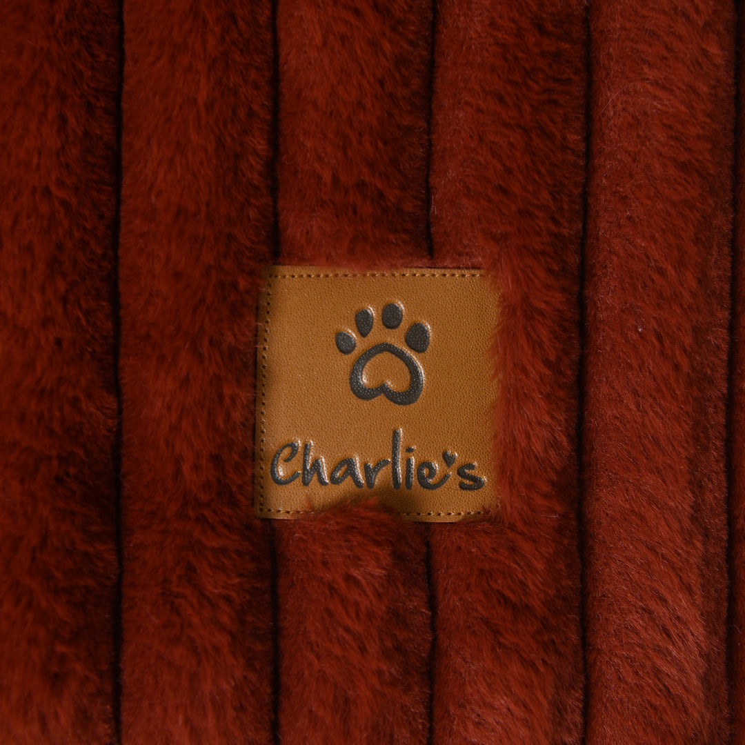 Cloud Bolster Sofa Protector Dog Bed Rust Charlie's Pet Products