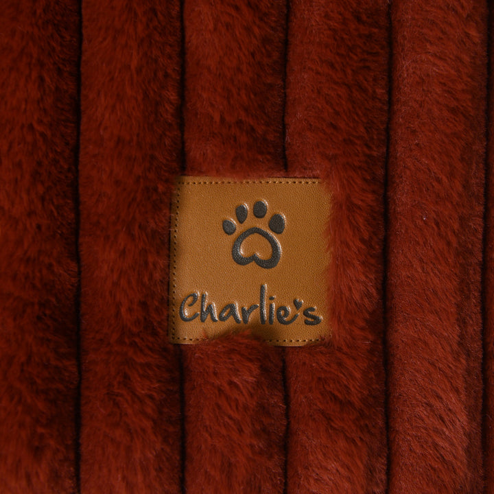 Cloud Bolster Sofa Protector Dog Bed Rust Charlie's Pet Products