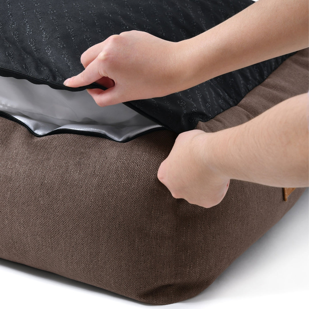 Brooksy Woven Dog Bed Chocolate Charlie's Pet Products