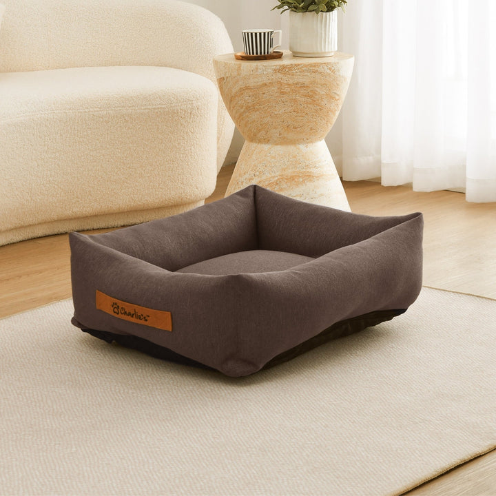 Brooksy Woven Dog Bed Chocolate Charlie's Pet Products