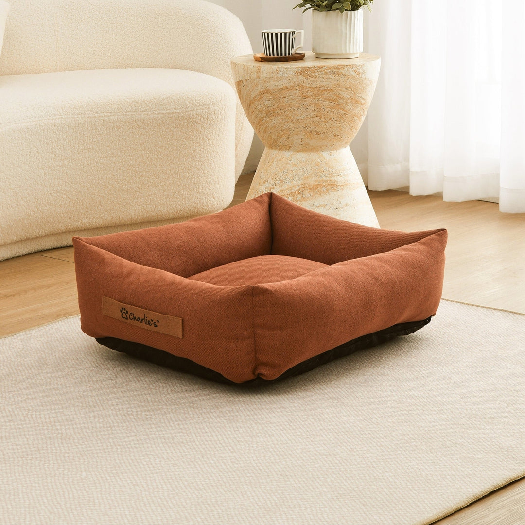 Brooksy Woven Dog Bed Rust Charlie's Pet Products