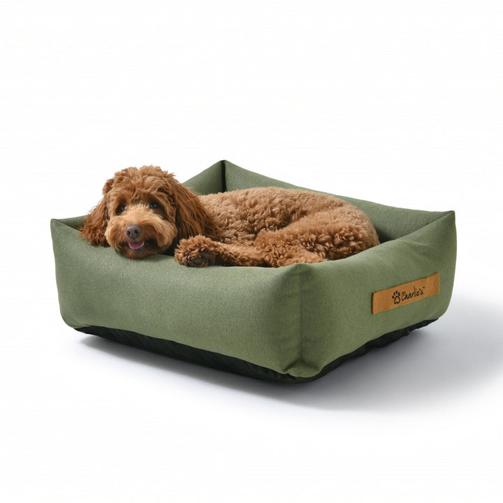 Brooksy Woven Dog Bed Olive Charlie's Pet Products