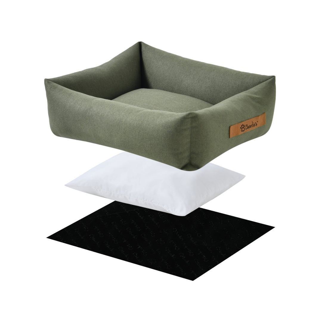 Brooksy Woven Dog Bed Olive Charlie's Pet Products