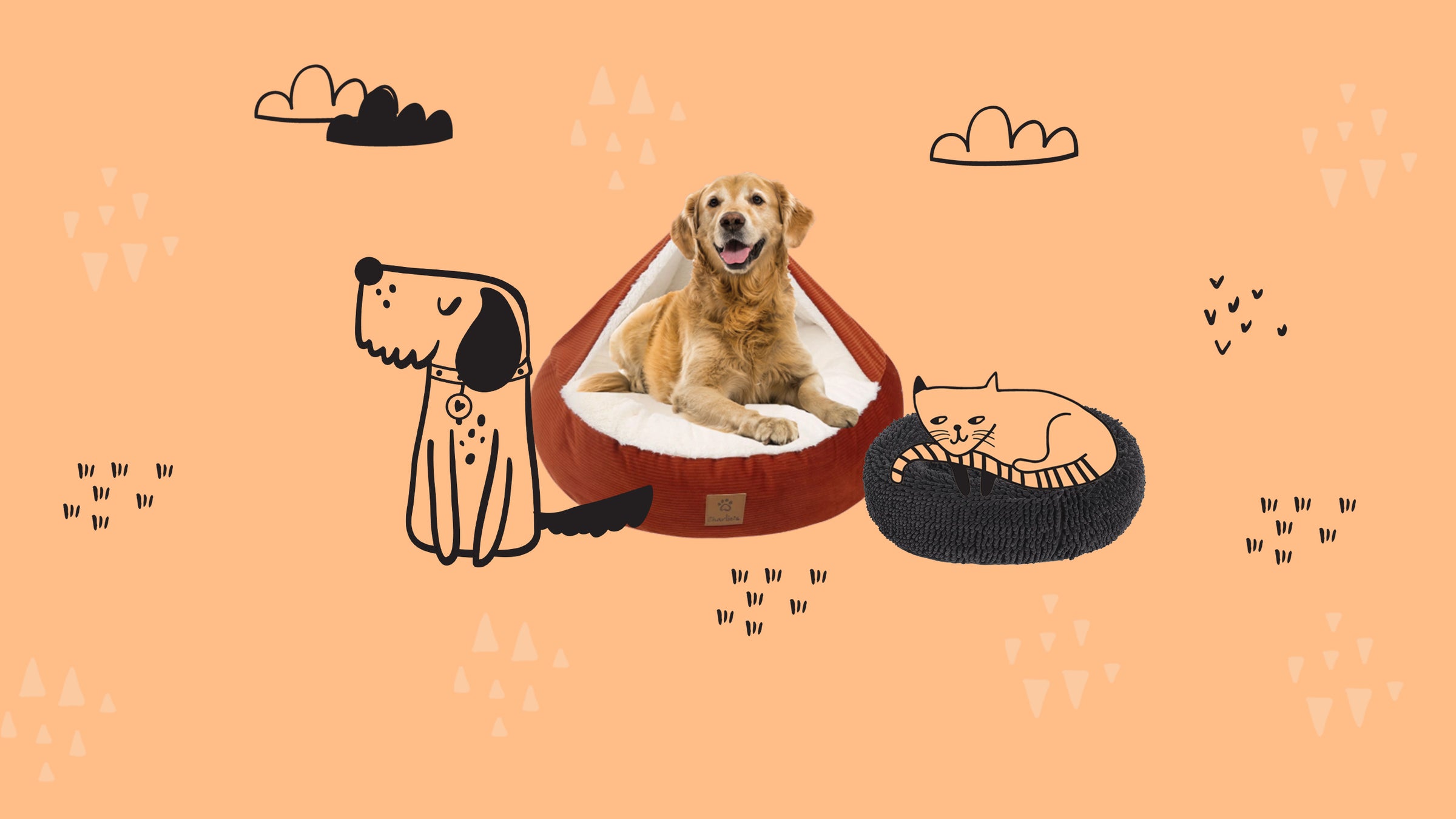 Dog calming beds and cat calming beds
