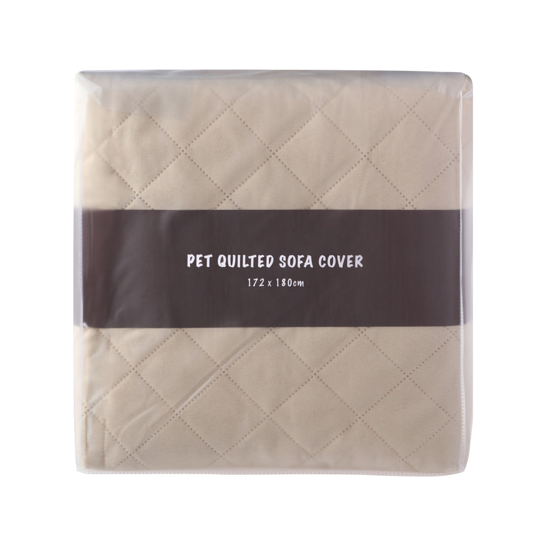 Cosy Quilted Sofa Protector Cover for Oversized Sofa - Oat Charlie's Pet Products