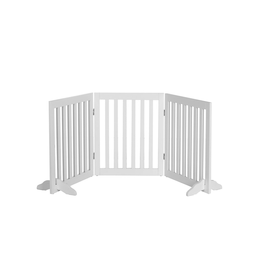 Freestanding Pet Gate - White Charlie's Pet Products
