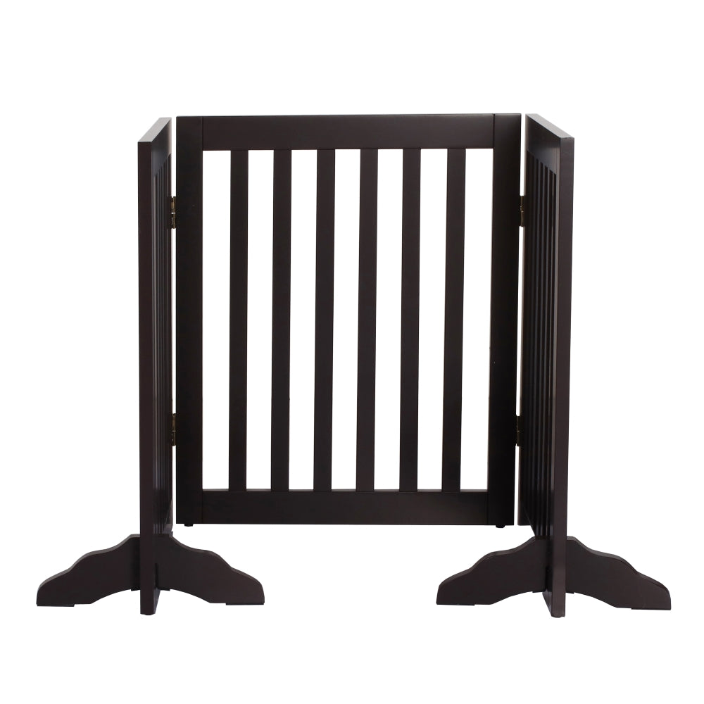 Freestanding Pet Gate - Brown Charlie's Pet Products
