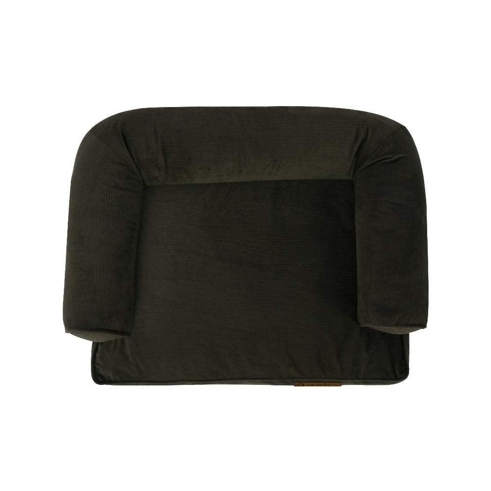 Ripley Corduroy Pet Sofa Bed - Green Charlie's Pet Products