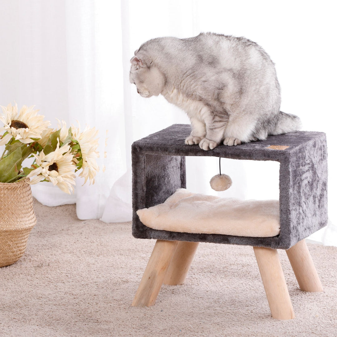 Side Table Cat Furniture Scratcher - Charcoal Charlie's Pet Products