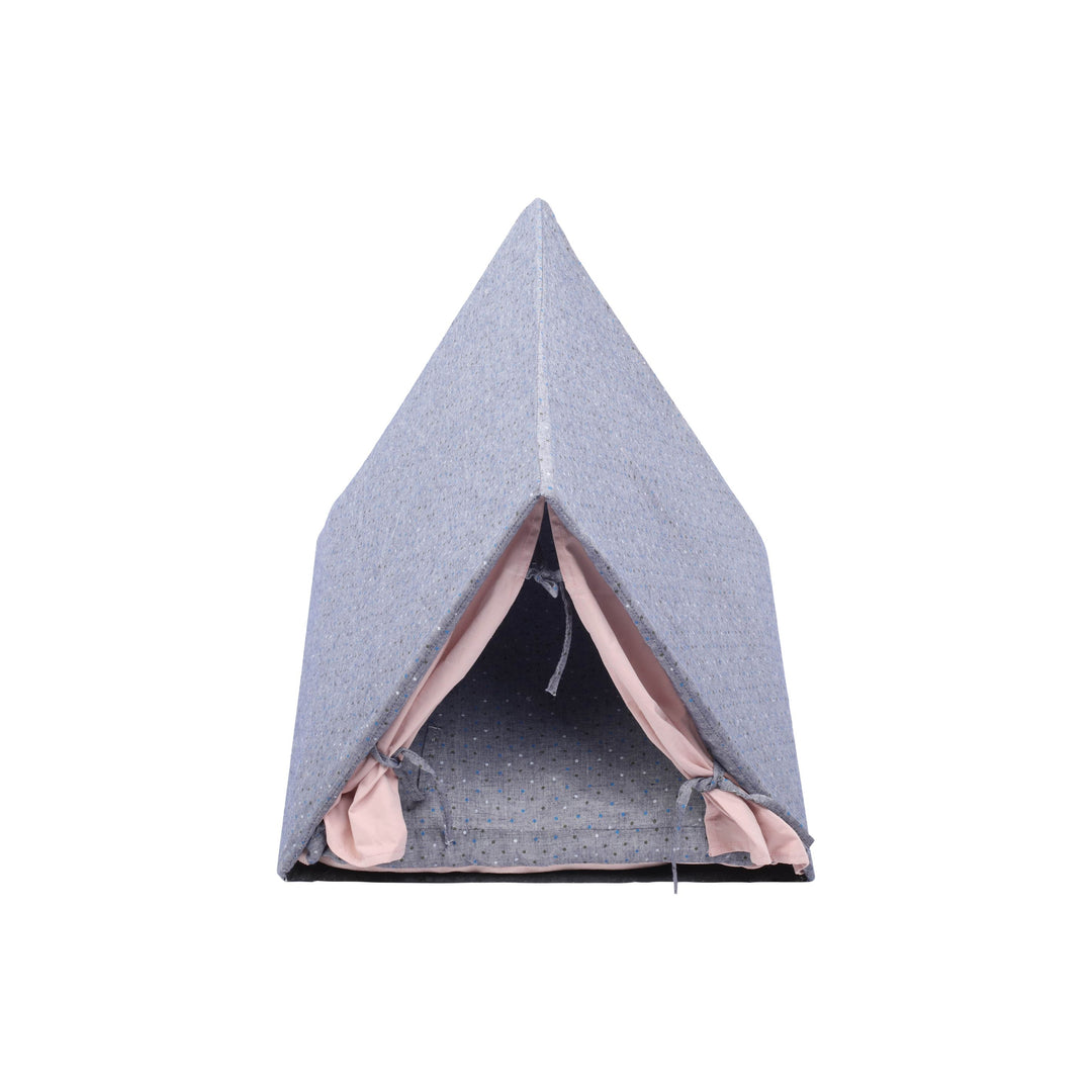 Pet Tent with Double-sided Cushion - Grey & Pink Charlie's Pet Products