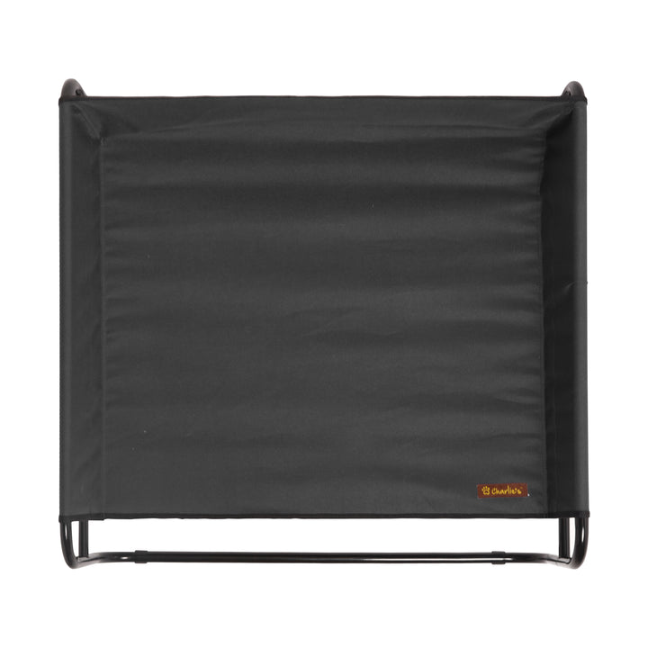 High Walled Outdoor Trampoline Pet Bed Cot - Black Charlie's Pet Products