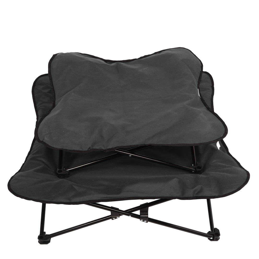 Butterfly Portable Folding Outdoor Pet Chair - Black Charlie's Pet Products