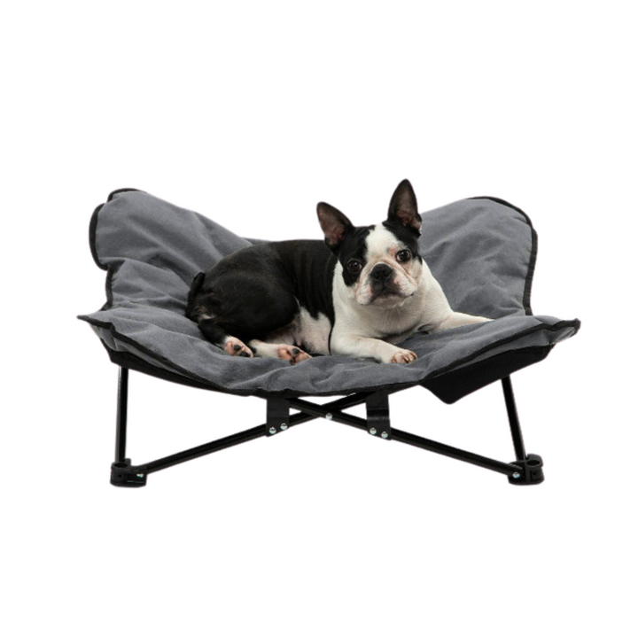 Butterfly Portable Folding Outdoor Pet Chair - Grey Charlie's Pet Products