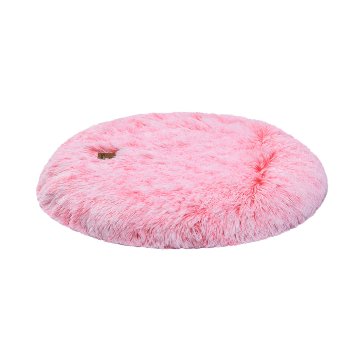 Shaggy Faux Fur Round Padded Lounge Mat - Ombre Pink Charlie's Pet Products