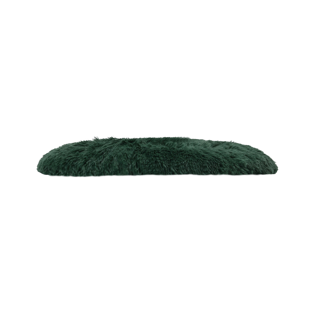 Shaggy Faux Fur Round Padded Lounge Mat - Eden Green Charlie's Pet Products