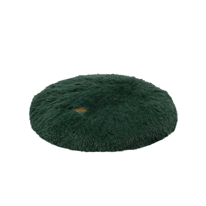 Shaggy Faux Fur Round Padded Lounge Mat - Eden Green Charlie's Pet Products