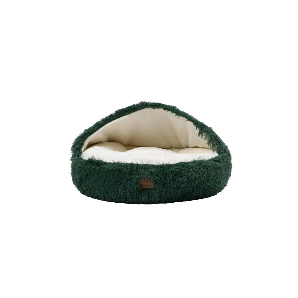 Snoodie Faux Fur Pet Cave with Removable Cover Eden Green Charlie's Pet Products