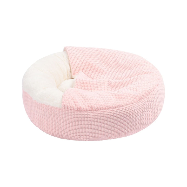 Snookie Hooded Pet Bed in Corncob - Pink Charlie's Pet Products