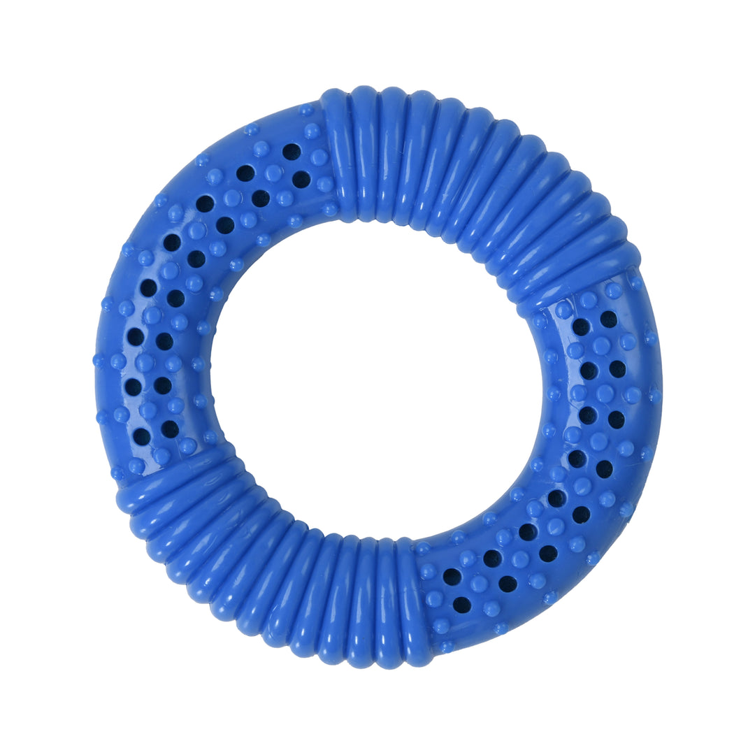 Thirst-Quencher Donut Toy Blue 10.5cm Charlie's Pet Products