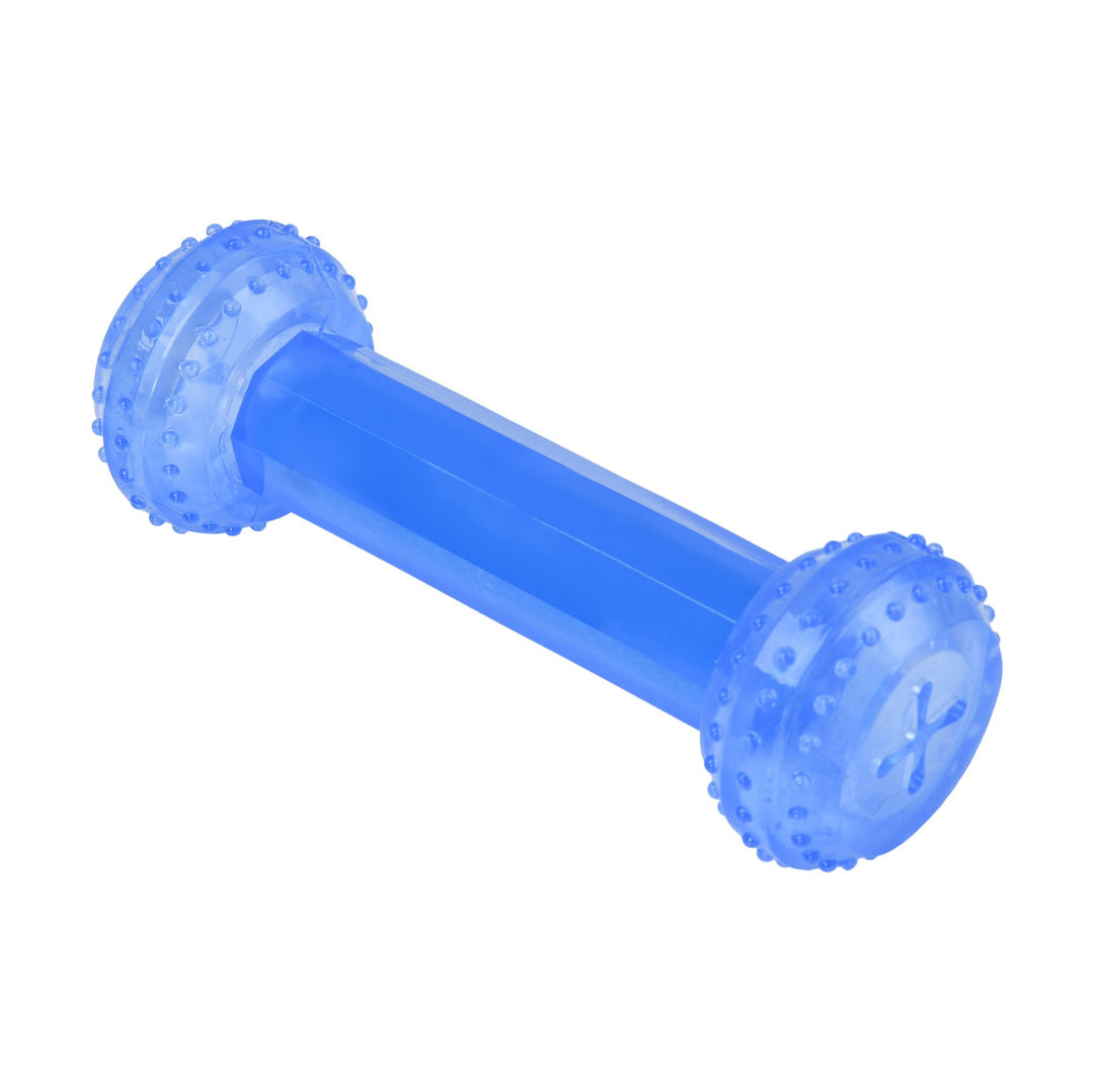 Freezy Toy Dumbbell Blue 16x5.5cm Charlie's Pet Products