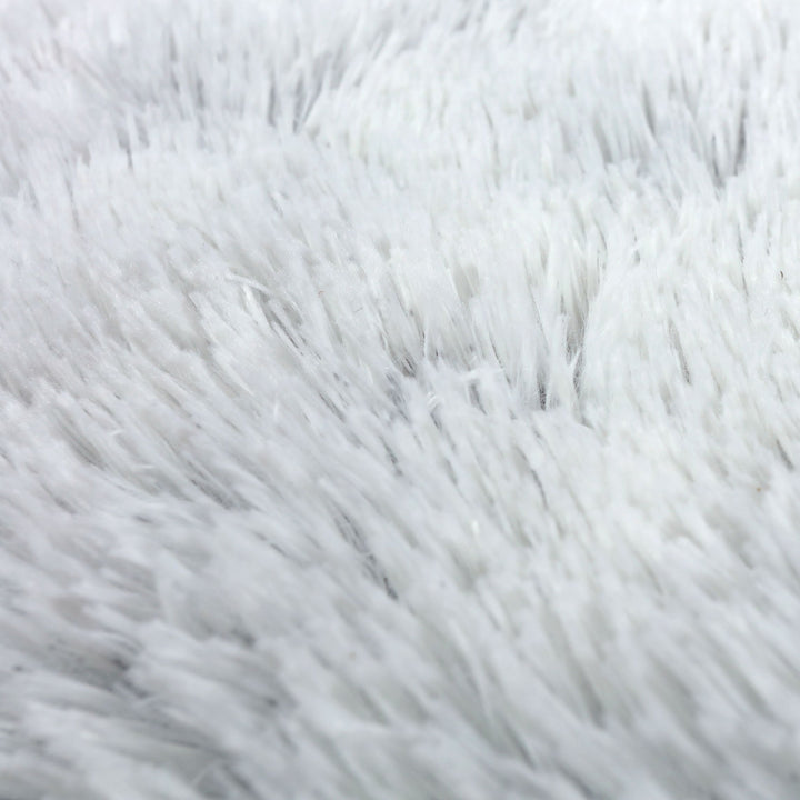 Shaggy Faux Fur Memory Foam Sofa Bed - Arctic Grey Charlie's Pet Products