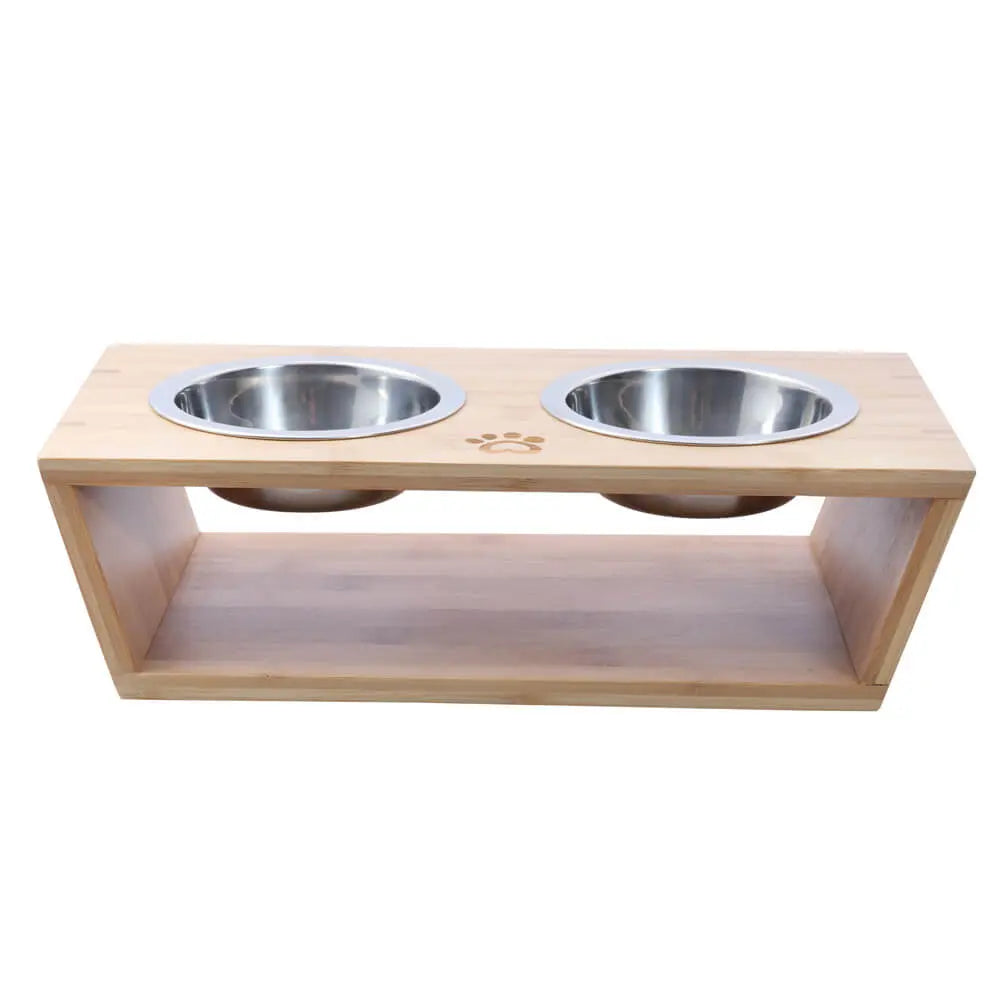 Raised Bamboo Dog Feeder Australia – Charlie's Pet
