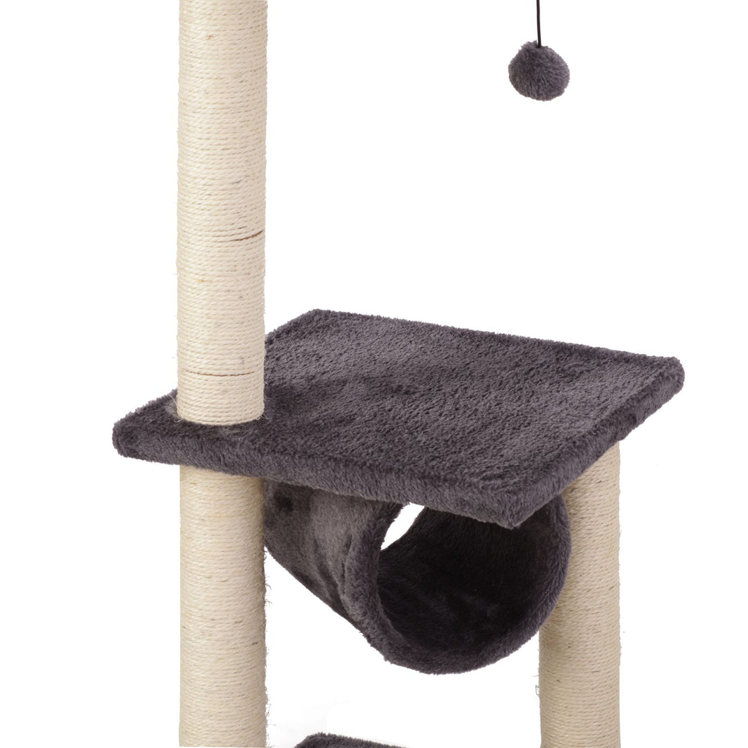 Charlie's Condo Deluxe Cat Tree - Grey - 35x35x107cm Charlie's Pet